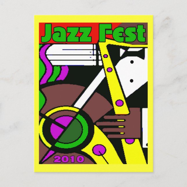 Carte Postale Poster du Festival de Jazz 2010 (Devant)