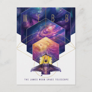 Carte Postale Poster du télescope spatial James Webb.