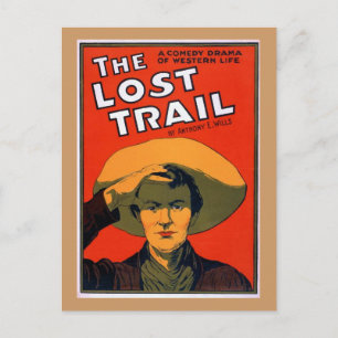 Carte Postale Poster du Théâtre Vintage Lost Trail