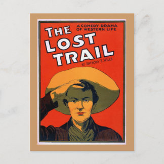 Carte Postale Poster du Théâtre Vintage Lost Trail