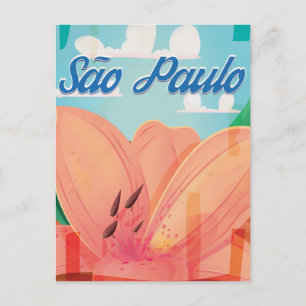 Carte Postale Poster du Vintage voyage de São Paulo