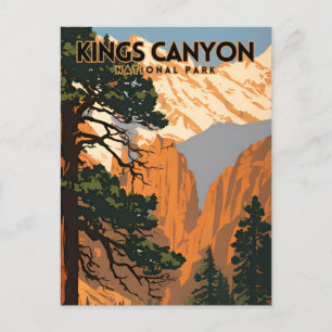 Carte Postale Poster du Vintage voyage du parc national Kings Ca