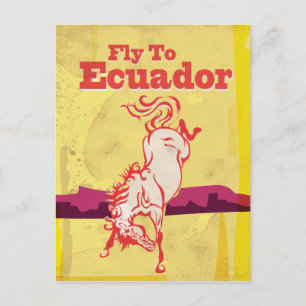Carte Postale Poster du Vintage voyage équatorien