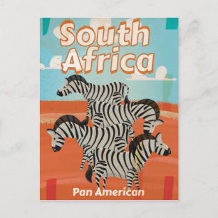 Carte Postale Poster du Vintage voyage sud-africain