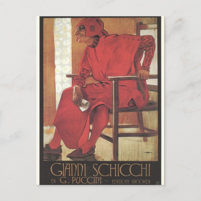 Carte Postale Poster Gianni Schicchi (Puccini) (Devant)