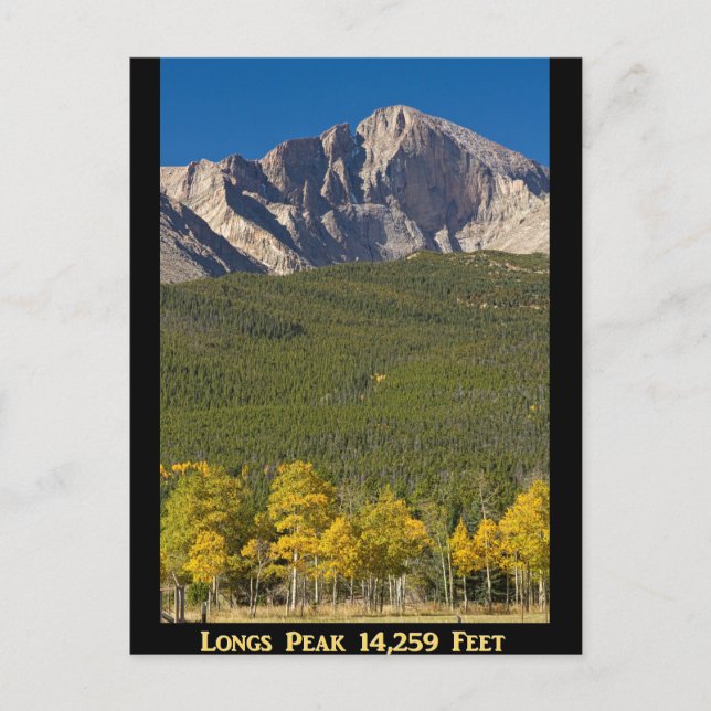 Carte Postale Poster Golden Longs Peak 14259 (Devant)