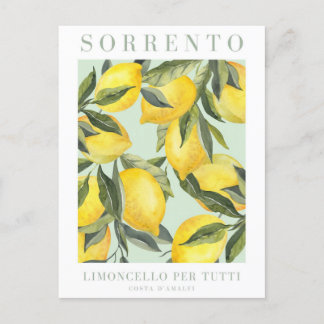 Carte Postale Poster italien imprimé citron