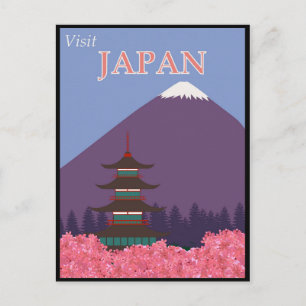Carte Postale Poster japonais Vintage voyage