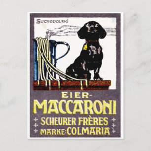 Carte Postale Poster Maccaroni 1910