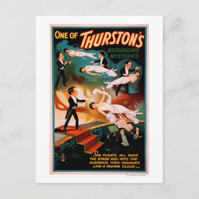 Carte Postale Poster magique des mystères étonnants de Thurston (Devant)