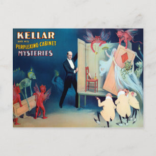 Carte Postale Poster magique vintage Kellar