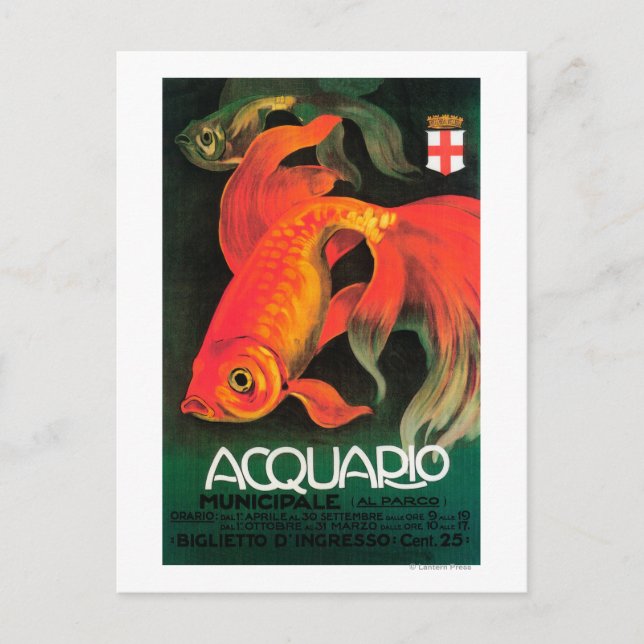 Carte Postale Poster promotionnel Aquarium & Parc Municipal (Devant)