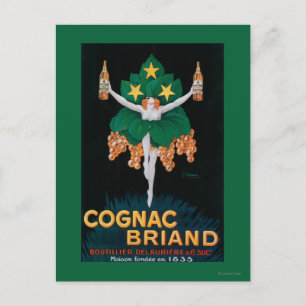 Carte Postale Poster promotionnel de Cognac Briand