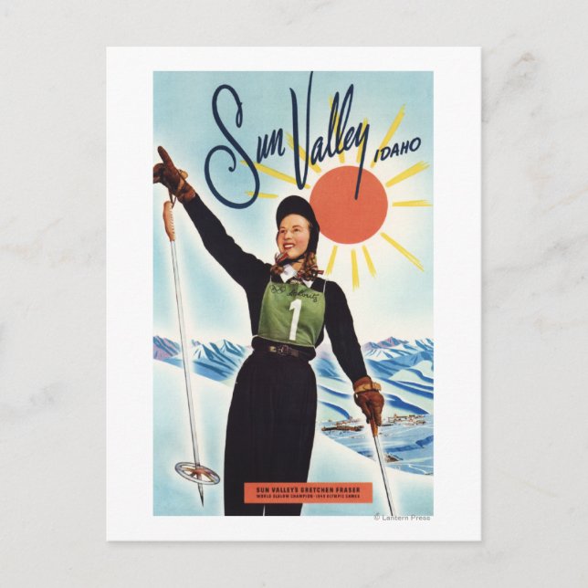 Carte Postale Poster publicitaire de Gretchen Fraser (Devant)