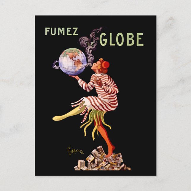 Carte Postale Poster publicitaire Leonetto Cappiello Fumer (Devant)