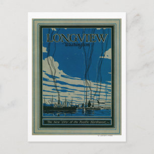 Carte Postale Poster publicitaire Longview, Washington