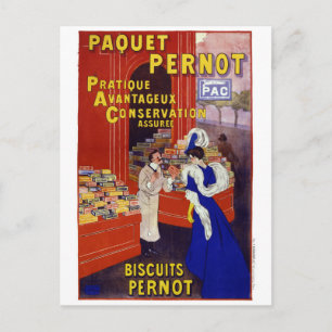 Carte Postale Poster publicitaire Paquet Pernot Vintage restauré