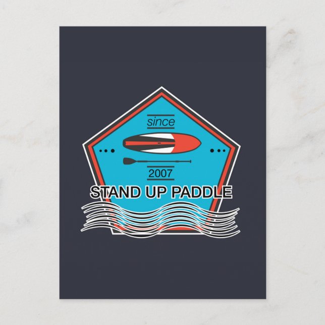Carte Postale Poster Stand Up Paddle (Devant)
