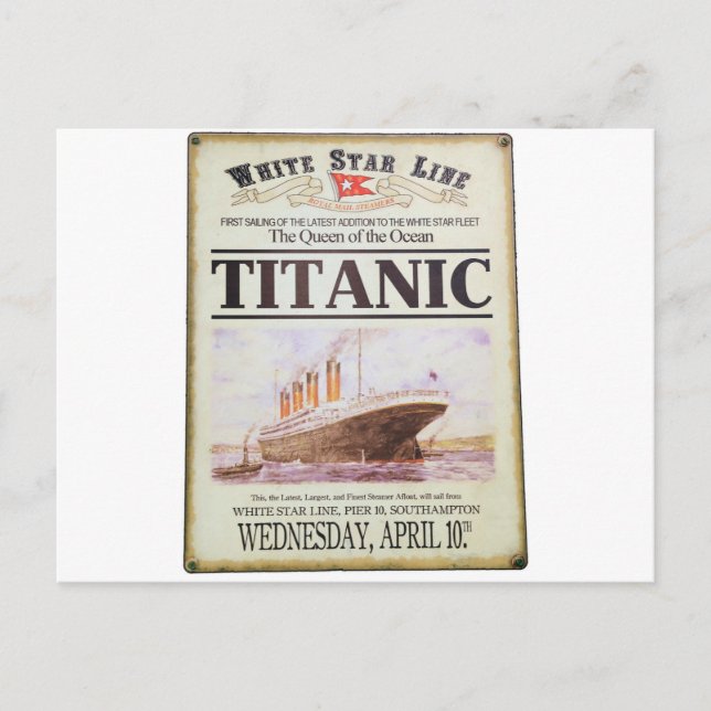 Carte Postale Poster Titanic (Devant)