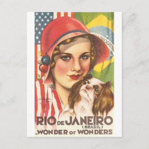 Carte Postale Poster touristique vintage Rio de Janeiro