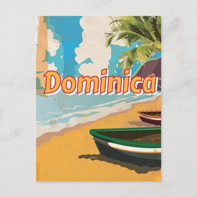 Carte Postale Poster vacances Dominica Beach (Devant)