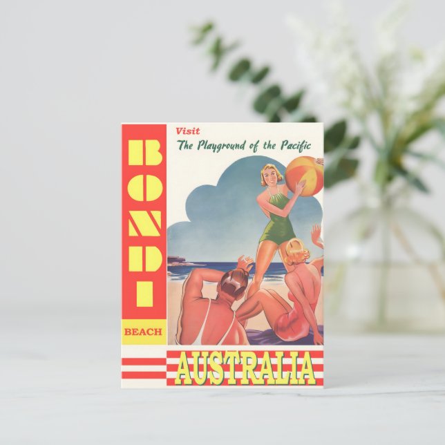 Carte Postale Poster vintage australien (Debout devant)