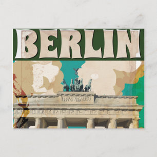 Carte Postale Poster vintage Berlin Travel