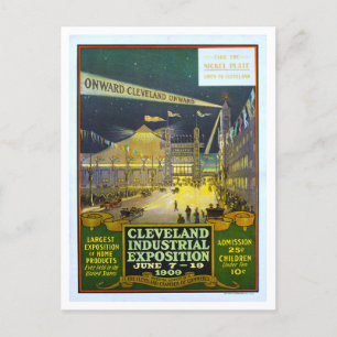 Carte Postale Poster vintage Cleveland Exposition 1909