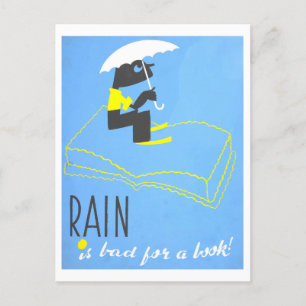 Carte Postale Poster vintage de la bibliothèque du Club "Be Kind