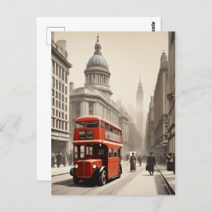 Carte Postale Poster vintage de Londres