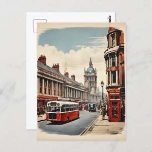 Carte Postale Poster vintage de Londres