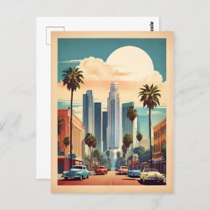 Carte Postale Poster vintage de Los Angeles