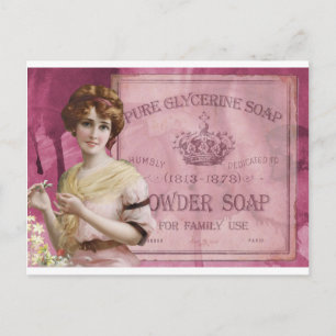 Carte Postale Poster vintage de savon