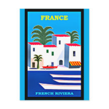 Poster vintage de voyage Riviera