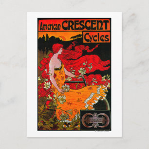 Carte Postale Poster Vintage du Croissant AméricainEurope