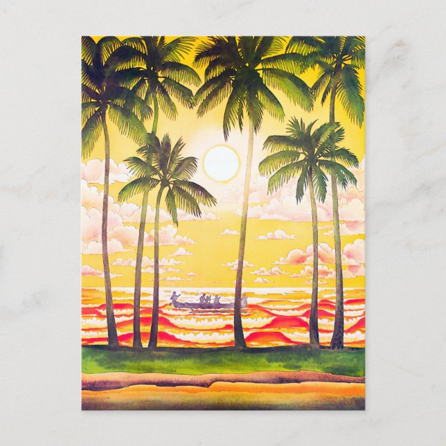 Carte Postale Poster vintage Hawaii Travel (Devant)