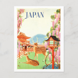 Carte Postale Poster vintage Japon Travel