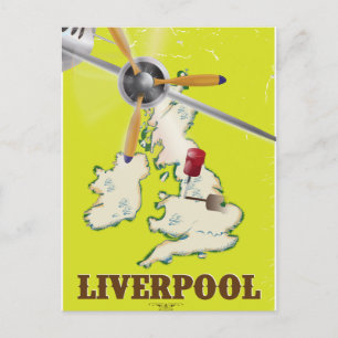 Carte Postale Poster vintage Liverpool Travel