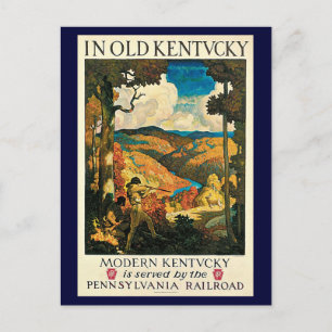 Carte Postale Poster vintage NC Wyeth Travel, Dans Le Vieux Kent