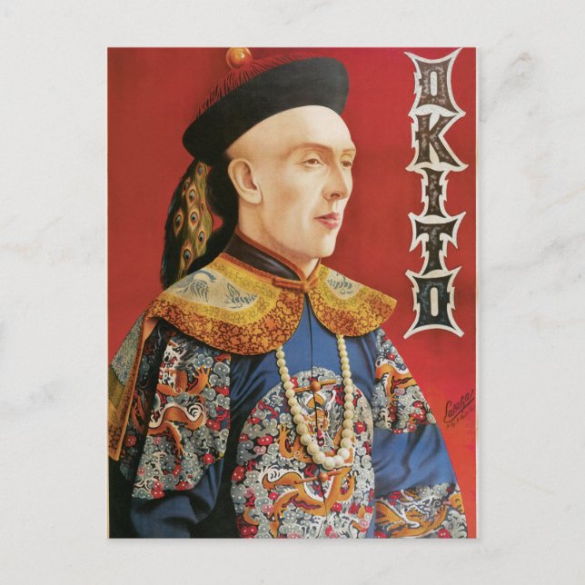 Carte Postale Poster vintage Okito Magician (Devant)