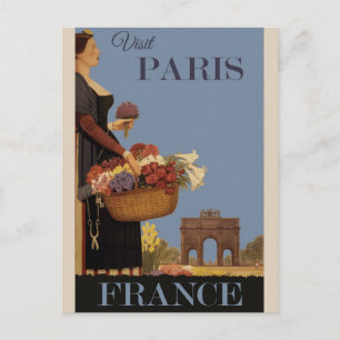 Carte Postale Poster vintage Paris France