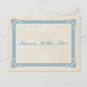Carte postale poster vintage rouge, blanc et bleu 