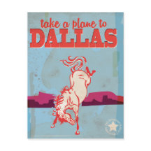 Poster Vintage voyage de Dallas