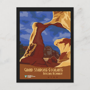 Carte Postale Poster Vintage voyage de l'Utah Monument national