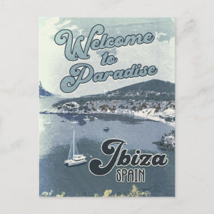 Carte Postale Poster Vintage voyage Ibiza Espagne