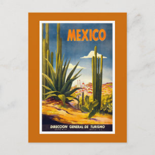 Carte Postale Poster Vintage voyage "Mexique"