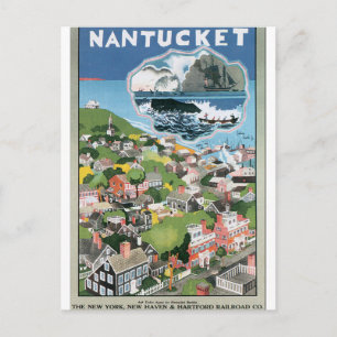 Carte Postale Poster Vintage voyage Nantucket