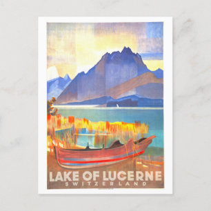 Carte Postale Poster Vintage voyage pour Lucerne, Suisse,