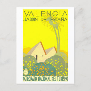Carte Postale Poster Vintage voyage pour Valencia, Espagne,