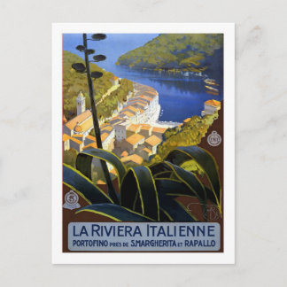 Carte Postale Poster Vintage voyage, Riviera italienne